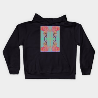 Abstract Neon Tassels Kids Hoodie